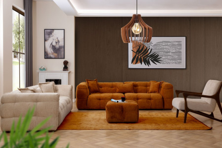 Evren Sofa Set 3+3+1