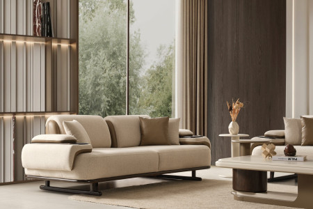 Meyra Sofa Set 3+3+1
