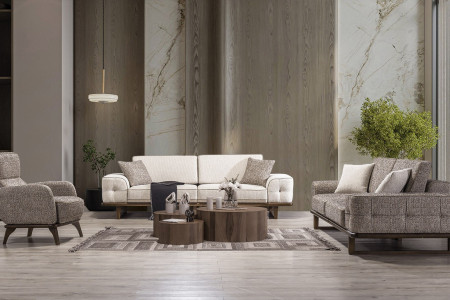 Zümra Sofa Set 3+3+1