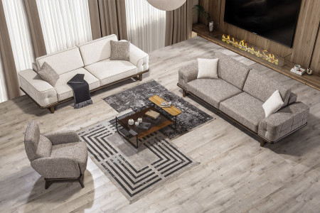 Zümra Sofa Set 3+3+1
