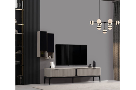 Monaca Siyah/Ekru TV Stand