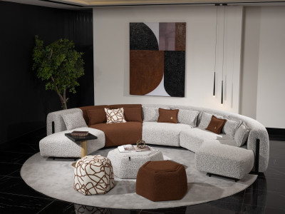 Malta Kavisli Corner Sofa