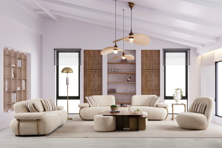 Wow Sofa Set 3+3+1 (mit Couchtischmodul)