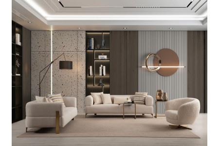 Loren Antik-2 Sofa Set 3+3+1