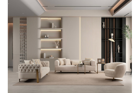 Loren Antik Sofa Set 3+3+1