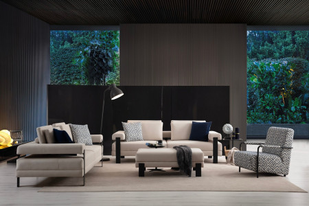 Ozzigo Siyah Sofa Set 3+3+1