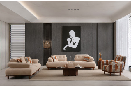 Lucci Sofa Set 4+3+1 